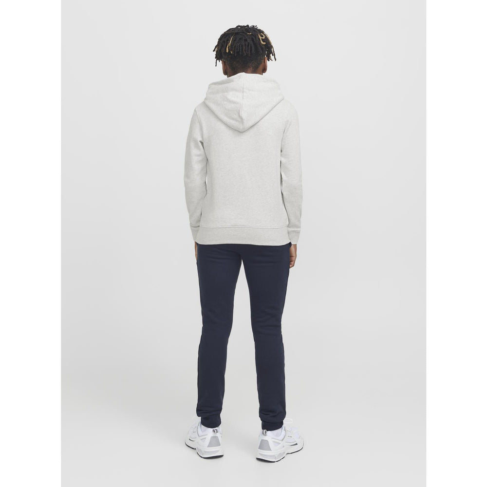Køb Jack & Jones Junior White Melange Jjbeau Sweat Hætte Jnr