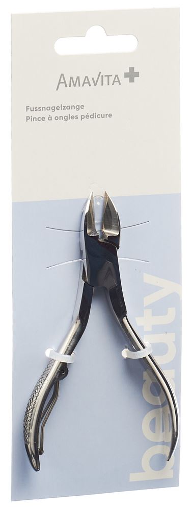 Amavita Beauty Fussnagelzange 10cm vernickelt 1 Stk