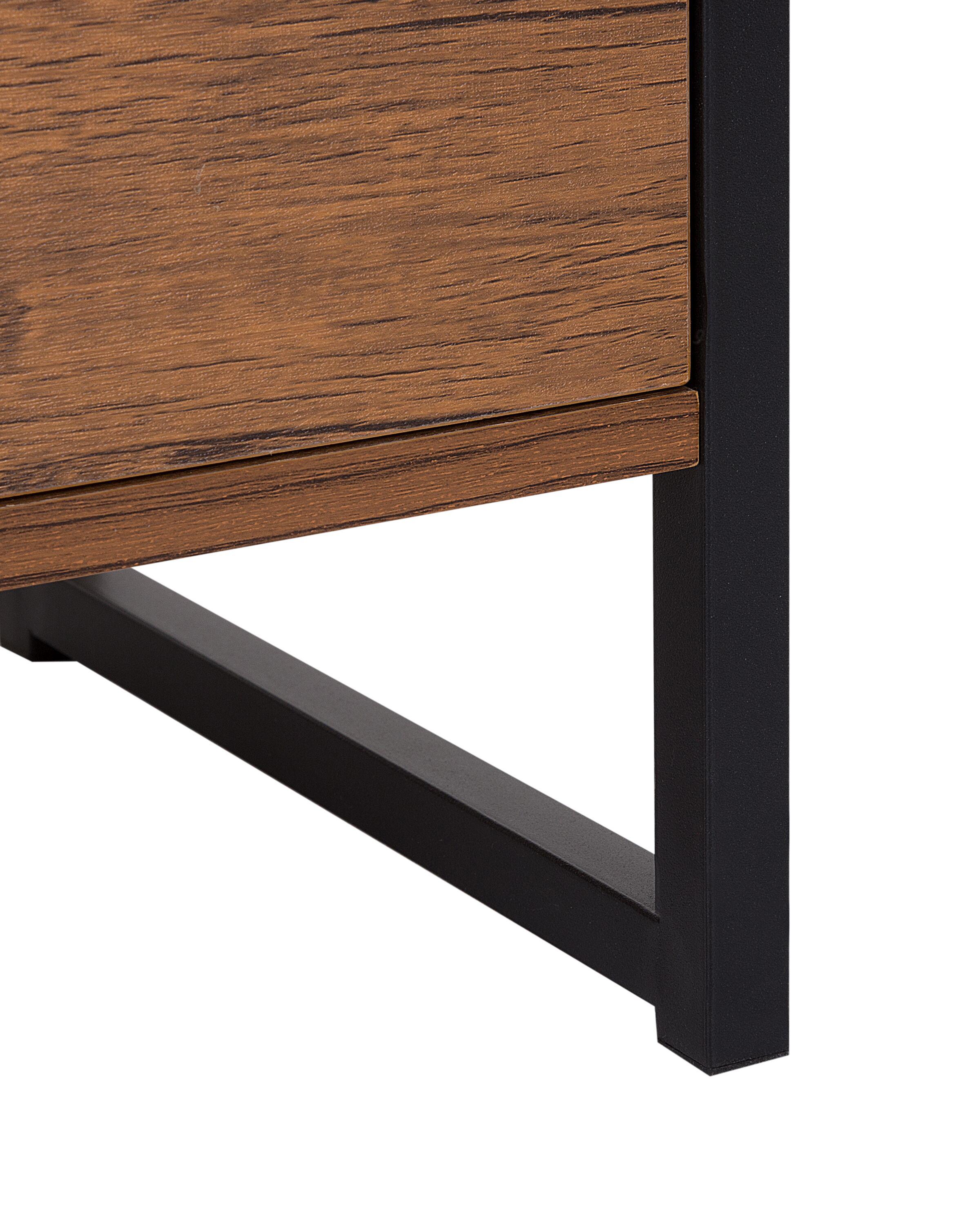 Rek TIFTON 158 cm Donkerbruin
