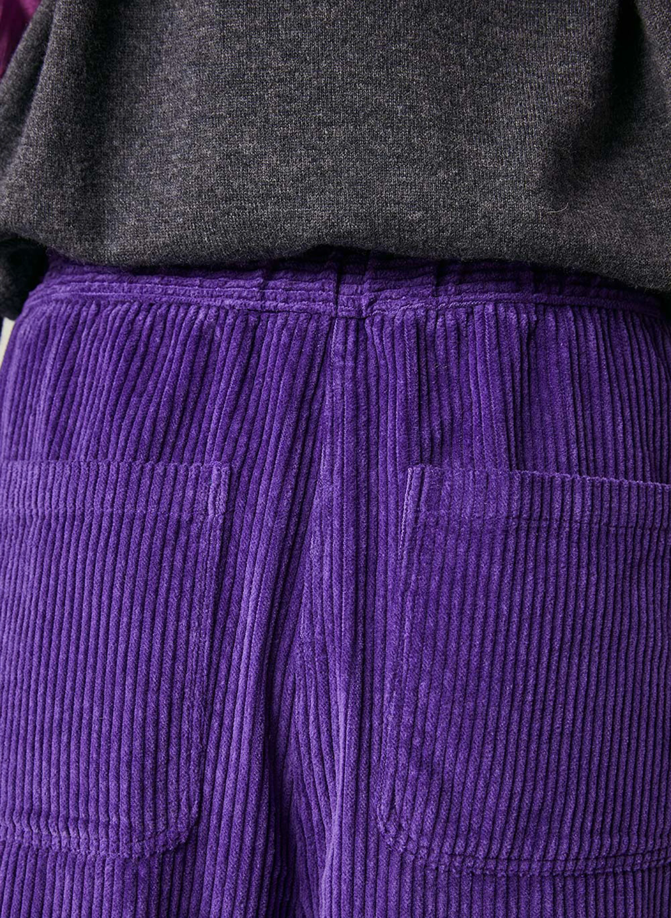 FRANCK - Pantalon droit en coton| Violet