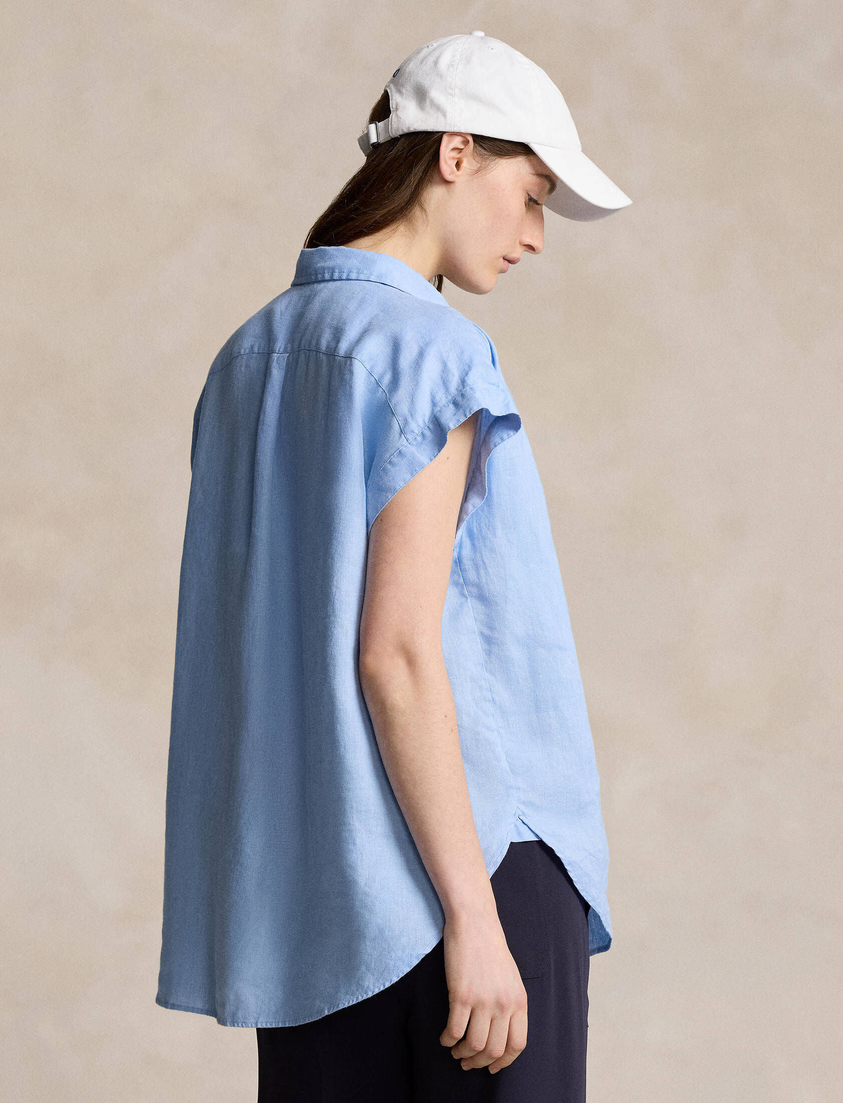 Polo Ralph Lauren| Damen Leinenbluse Kurzarm