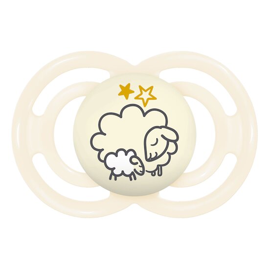 Lot de 2 sucettes Perfect Nuit 6m+ Aléatoire   Duo Animaux        de               Mam