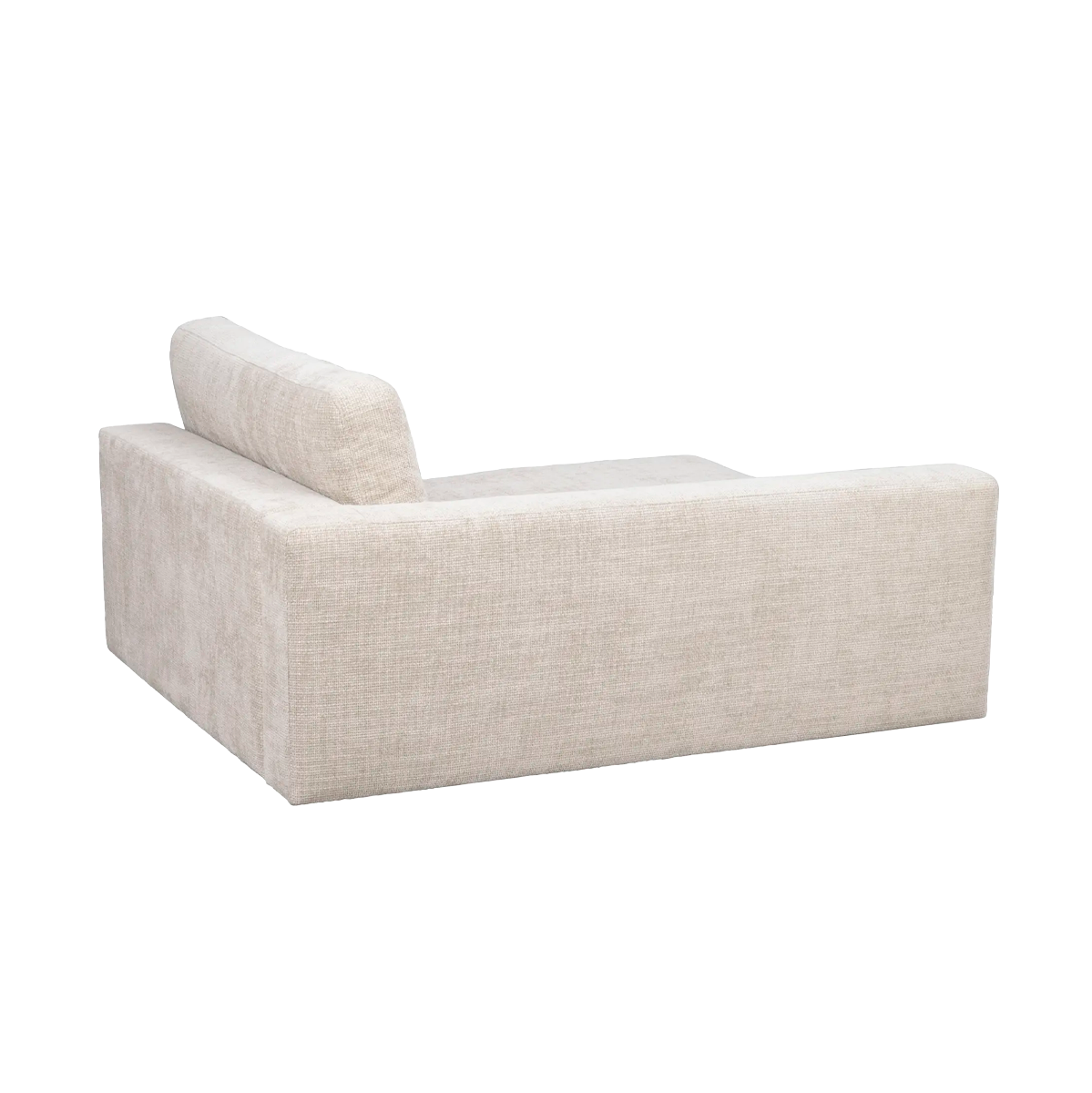 Modulaire chaise longue Duncan - links Lichtgrijs/beige