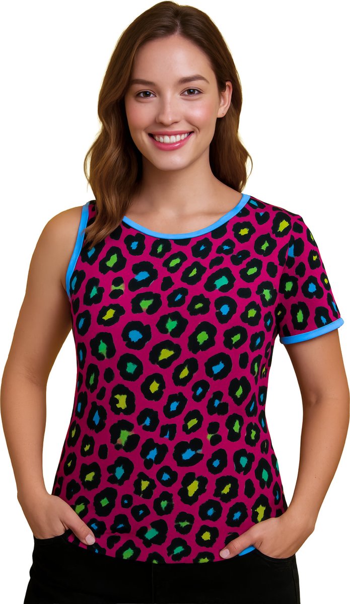 Luipaard Shirt Gekleurd Dames