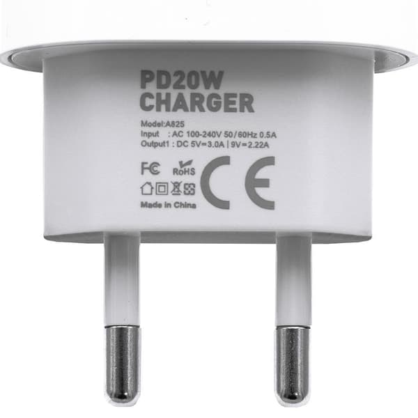 Lader for iPad - Hurtiglader - Strømadapter+Kabel - 20W USB-C