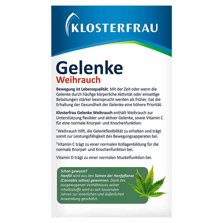 Klosterfrau Gelenke Weihrauch Weichkapseln, 30 St