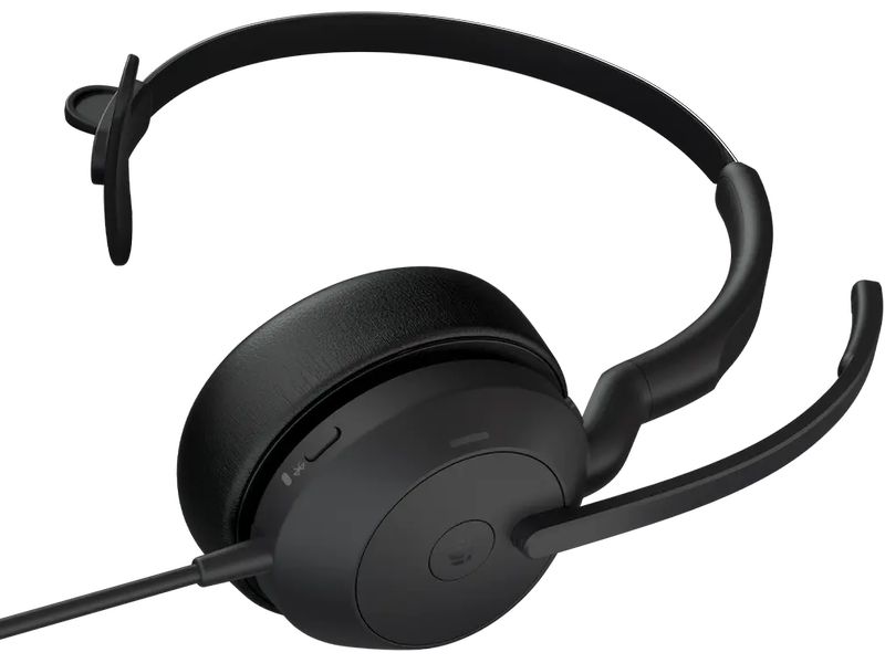 Jabra Headset Evolve2 50 Mono MS USB C/A Professionelles Mono Headset mit USB C & A Anschluss