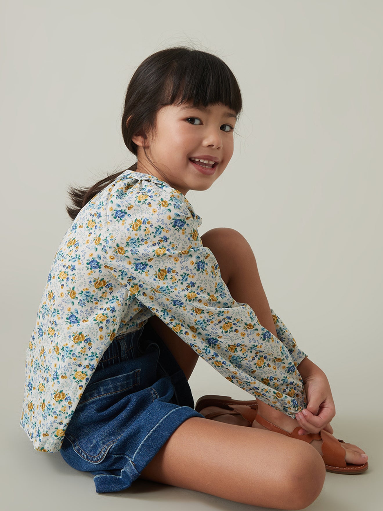 Blouse Fille en tissu Liberty