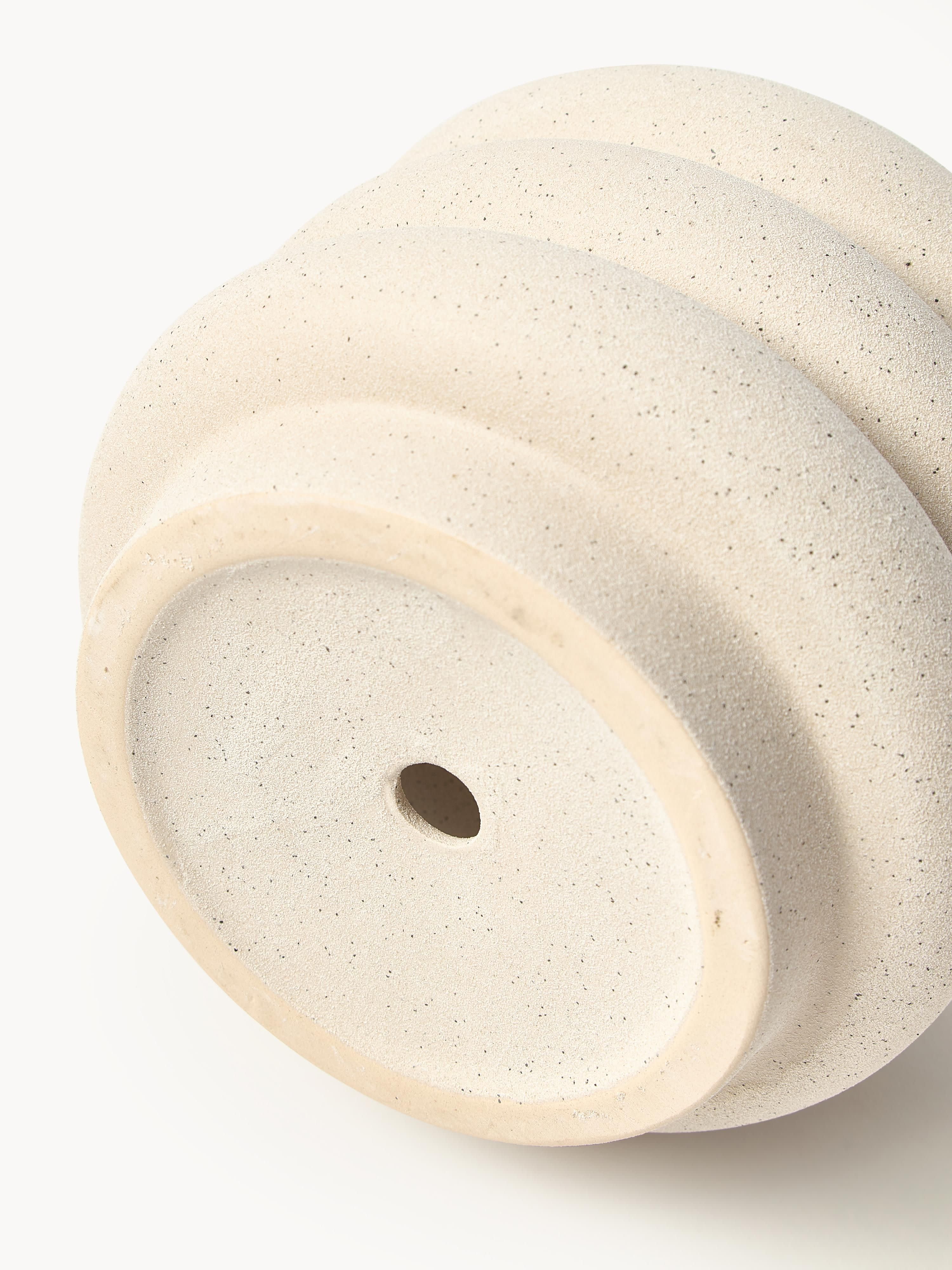 Kleine plantenpot Rudi van keramiek, H 16 cm
