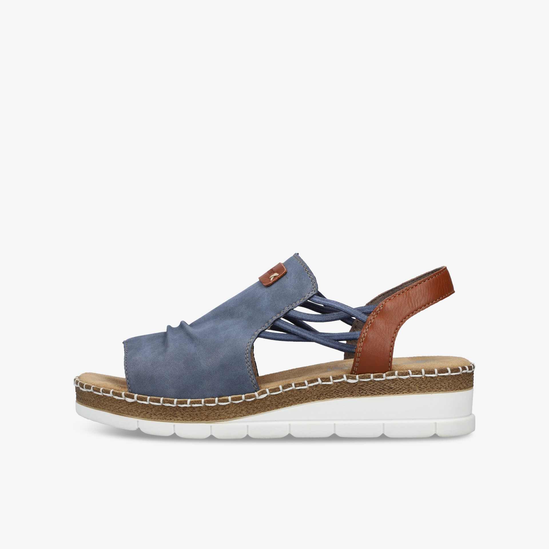 rieker Damen Keilsandalen blau