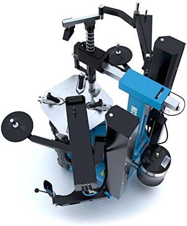 Montiermaschine Reifen PKW Vollaut. 400V (2 Stufen) 10 - 24 mit pneumatisch kippbarer Säule + AIR-SHOCK Hilfsarm HA90R