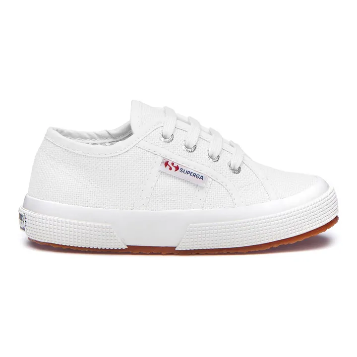 Superga Baskets Lacets Coton Basse | Blanc