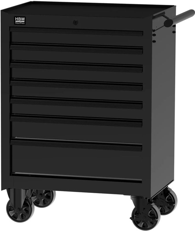 HBM - Gereedschapswagen - Zwart - 7 Laden - Draagvermogen 30 kg per Lade