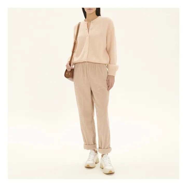 American Vintage Pantalon Velours Côtelé Padow | Mastic