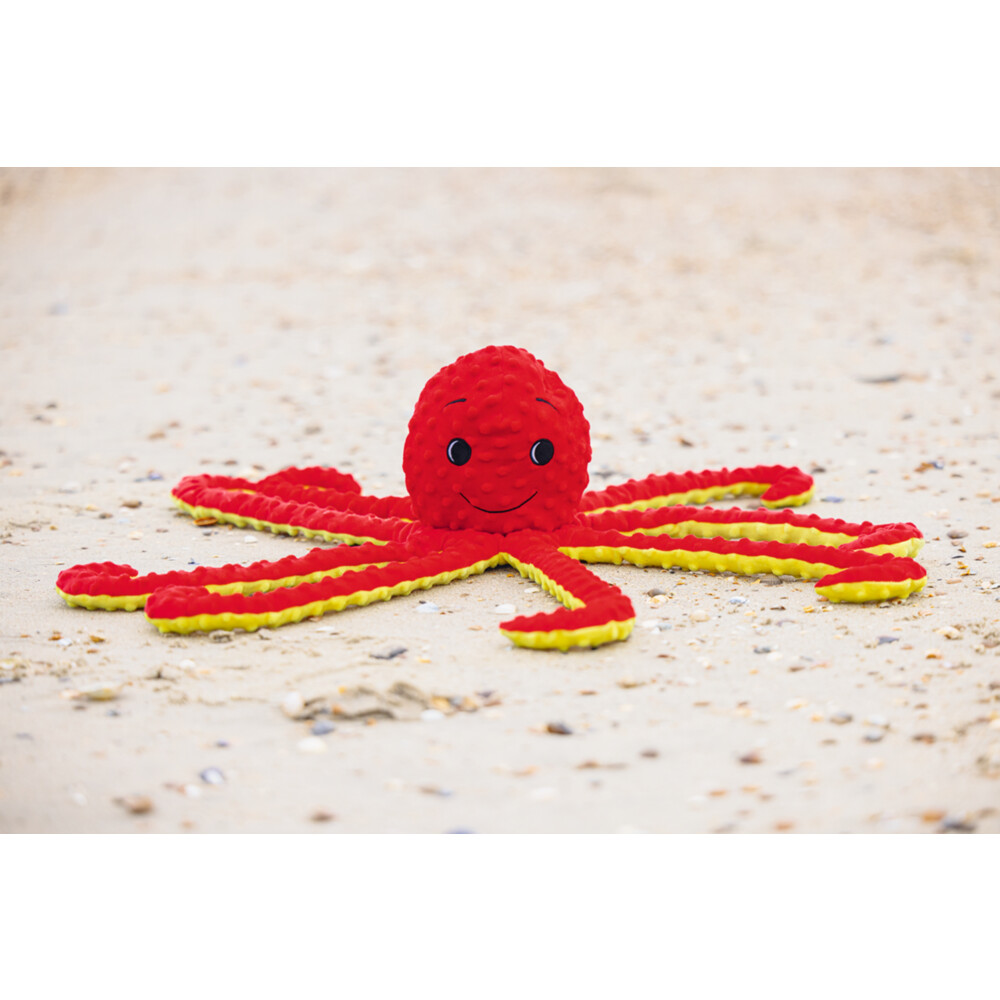 Beeztees Pluche Hondenspeelgoed Octopus Amy Rood56 cm