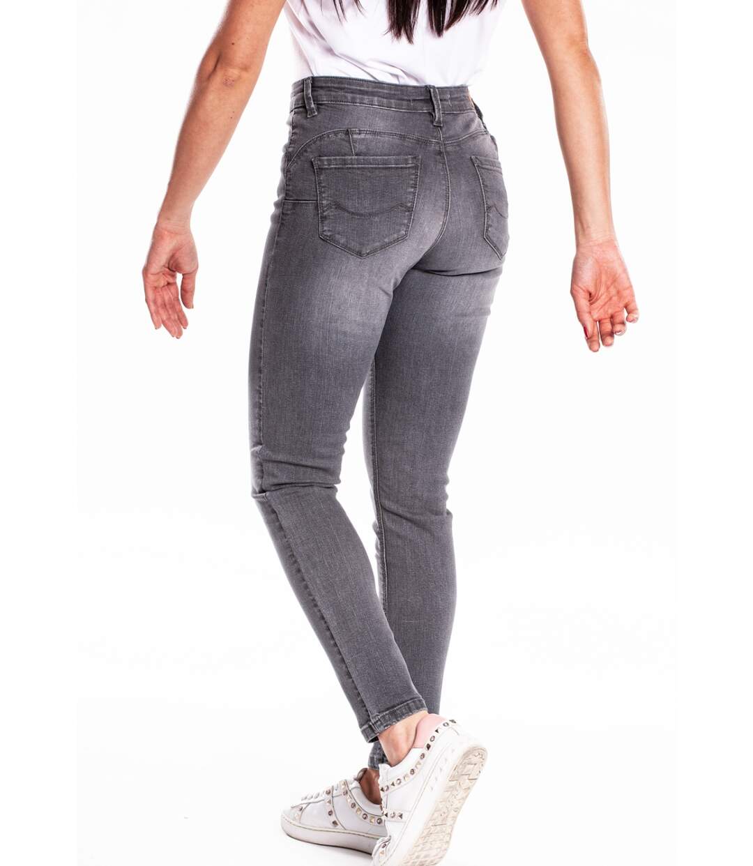 Jeans slim push up stretch CASAL GRIS