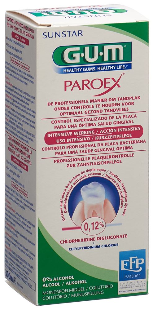 GUM Paroex Mundspülung 0.12 %<br>300 ml, Chlorhexidin