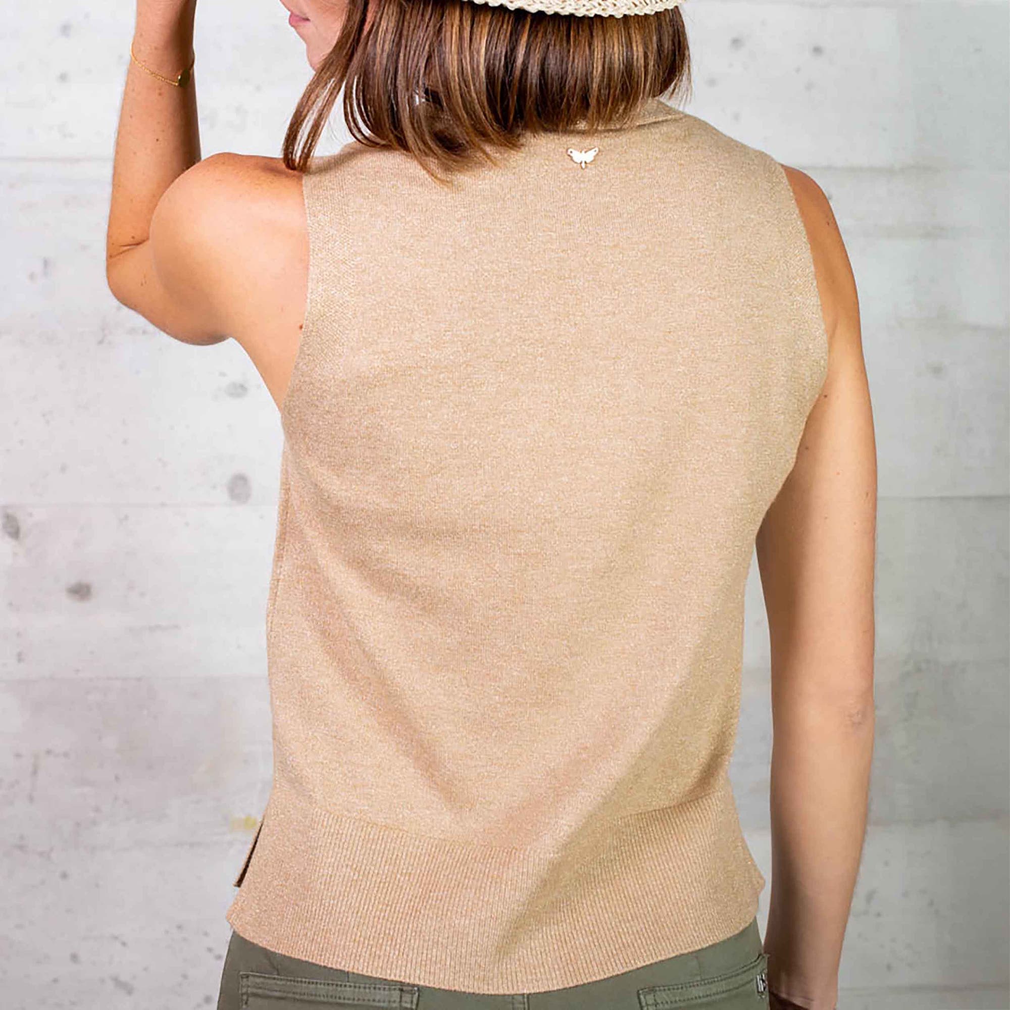 Gilet Femme beige