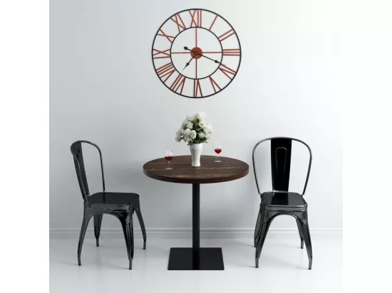 Horloge murale Métal 58 cm Rouge