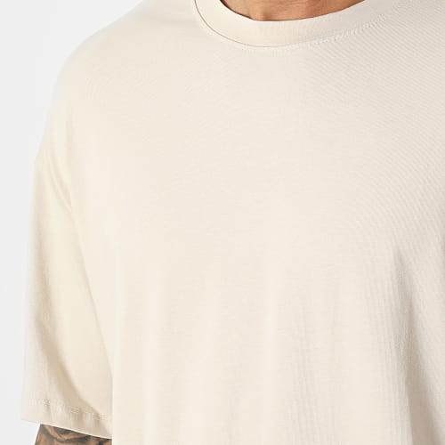 Lot De 2 Tee Shirts Oversize Large 1070521 Beige Vert Kaki