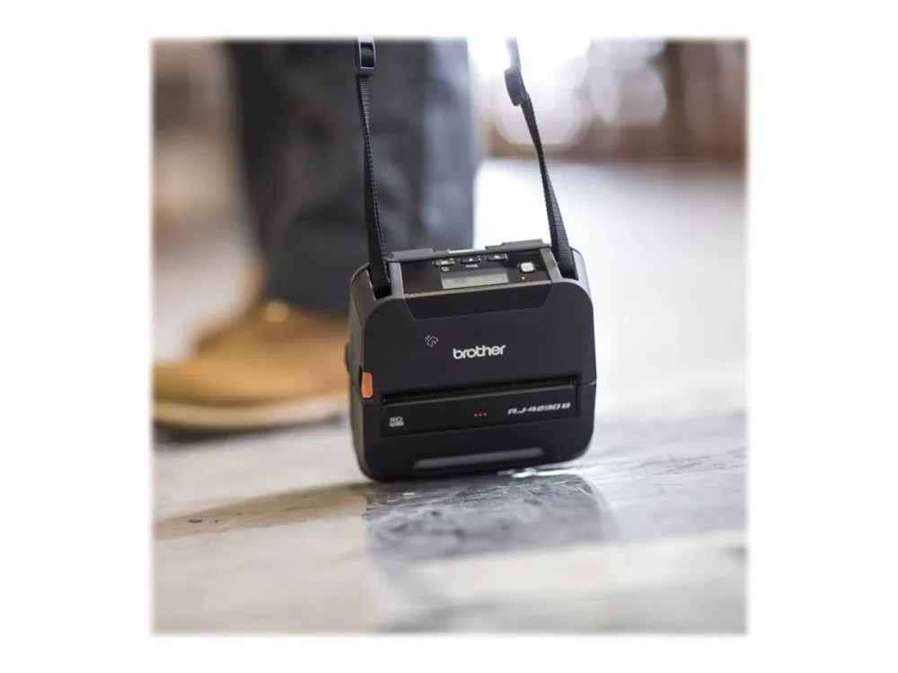Brother RuggedJet RJ-4250WB - Etiketprinter - direkte termisk - Rulle (11,3 cm) - 203 dpi - op til 127 mm/sek. - USB 2.0, Wi-Fi(n), NFC, Bluetooth 4.2