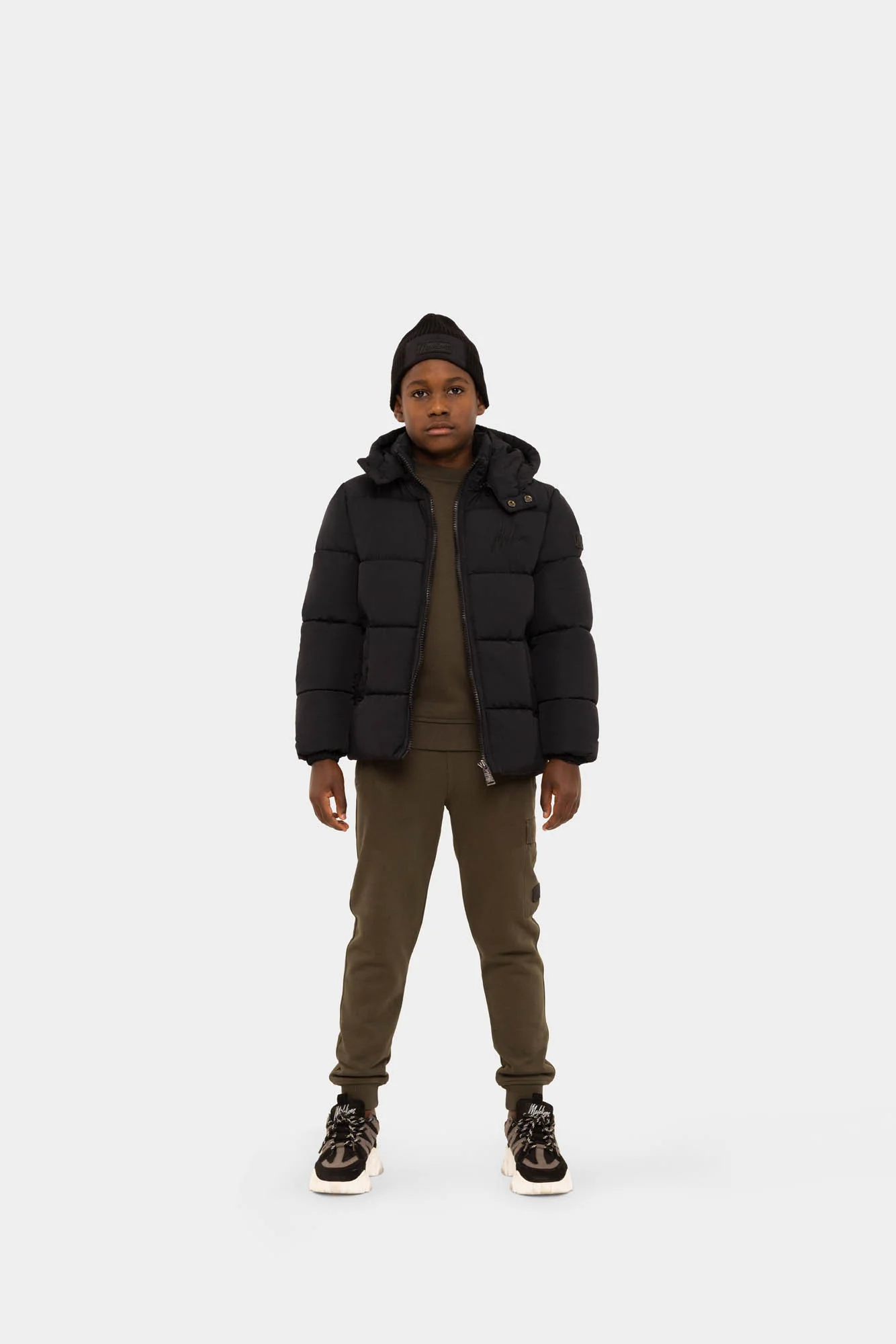 Malelions Donn Puffer Winterjas Kids Zwart