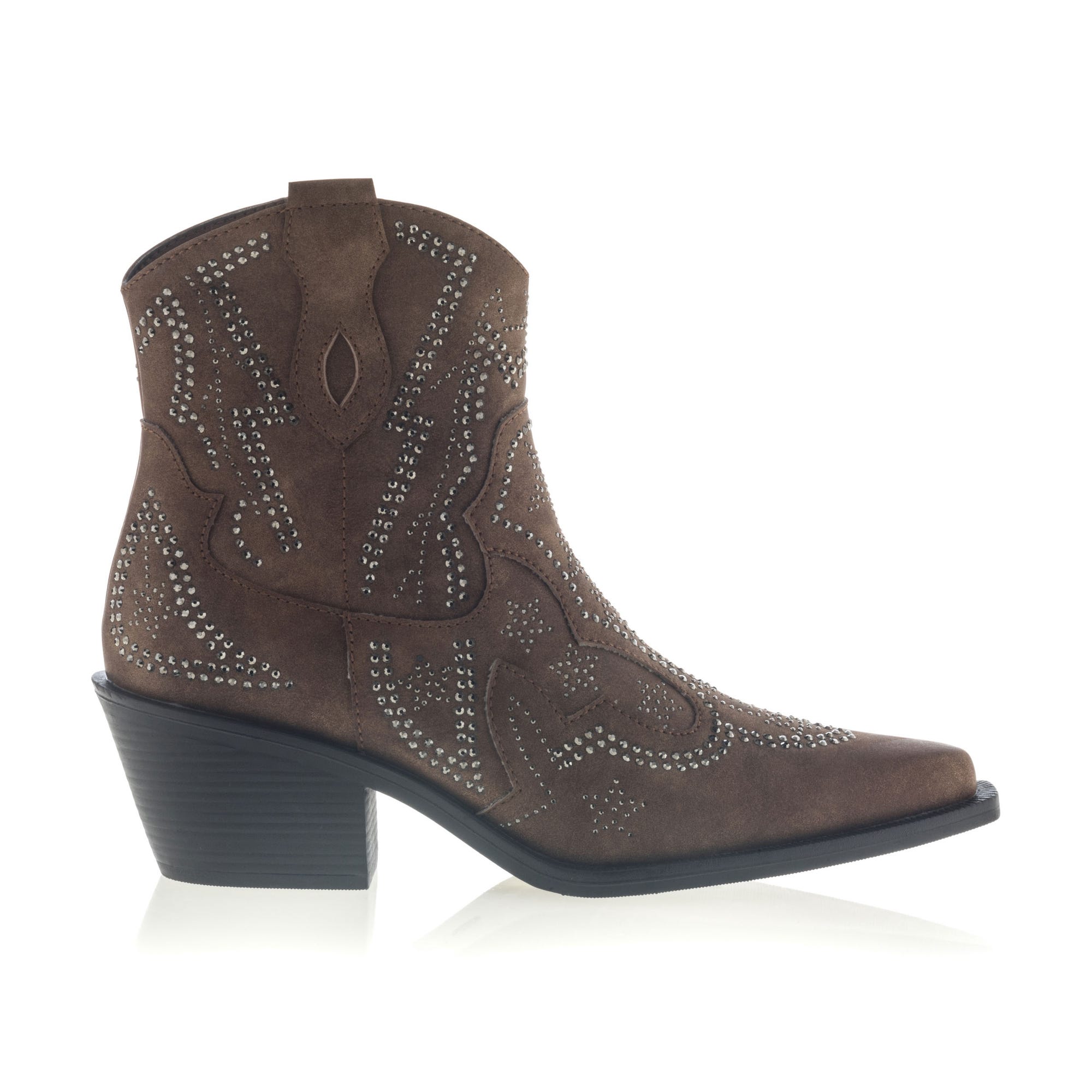 Santiags à talon Femme camel