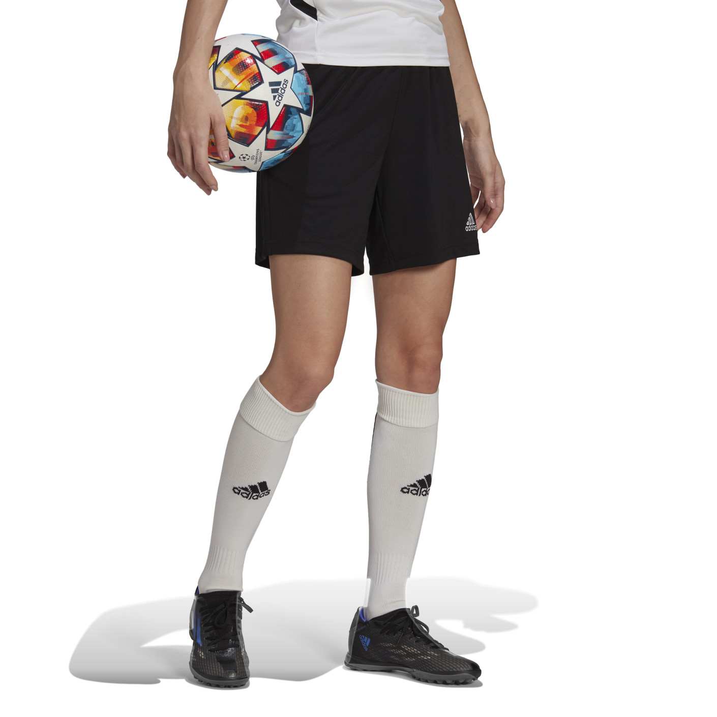 Adidas Entrada 22 Trainingsbroekje Dames Zwart Wit