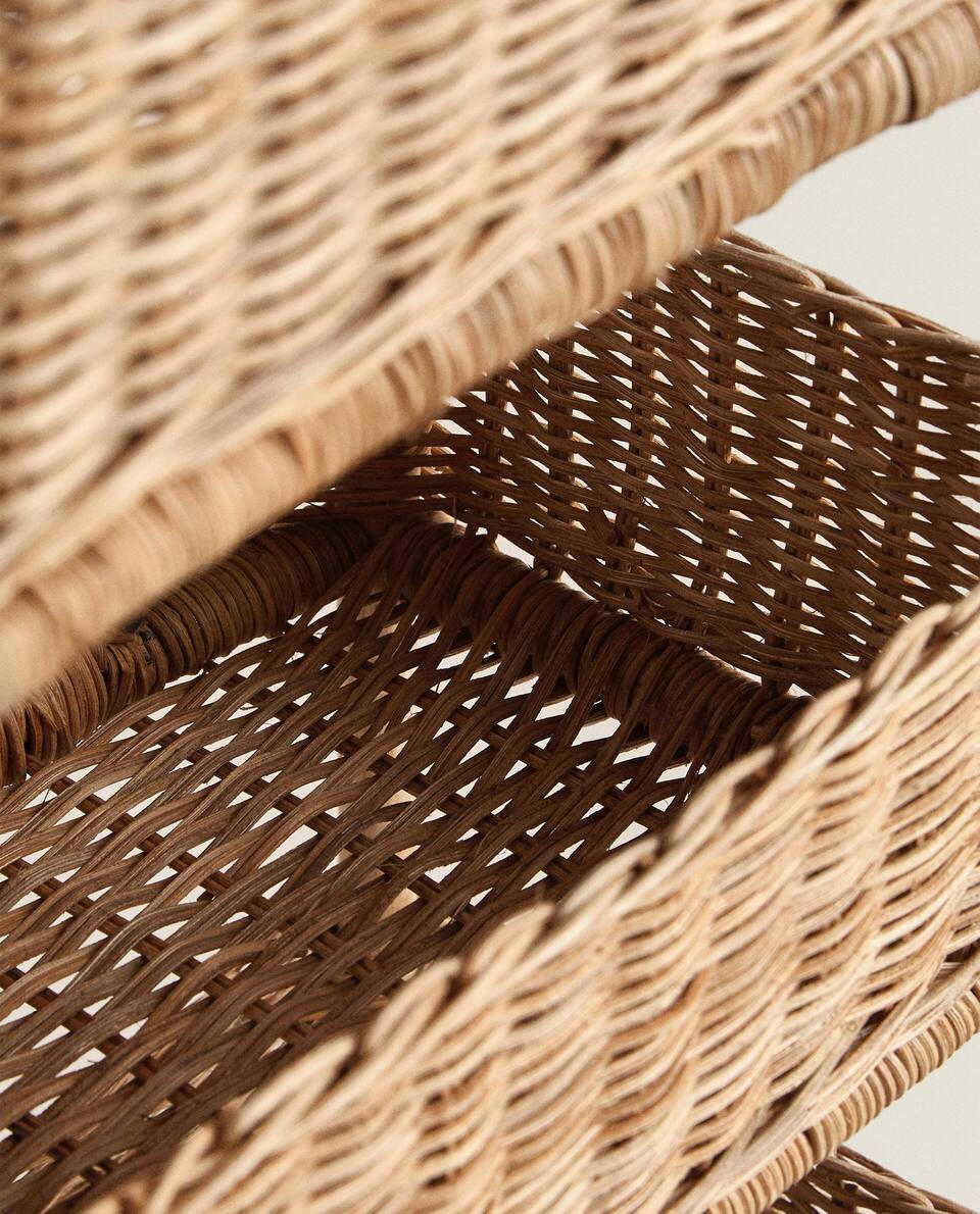PRATELEIRA DE ARMAZENAMENTO DE RATTAN