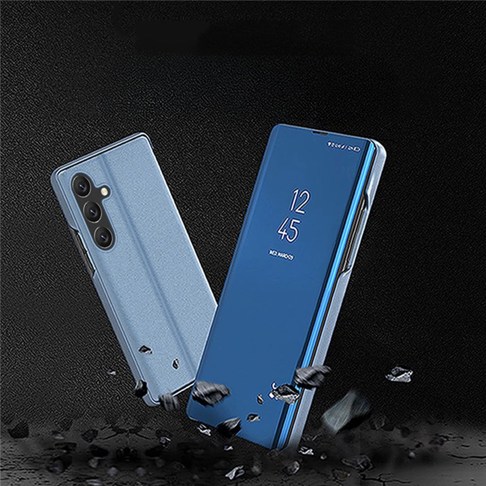 Samsung Galaxy A56 Clear View Standing Flip Cover Tasche - Blau