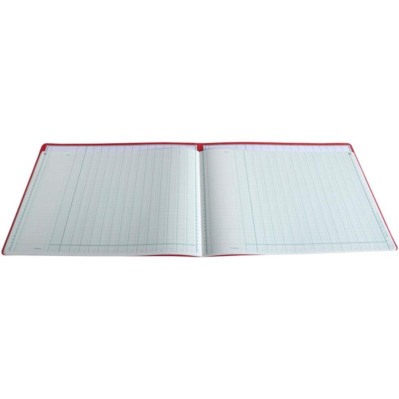 Piqûre 270X375 15 colonnes 80 pages foliotées avec paresseuse - Couleurs assorties