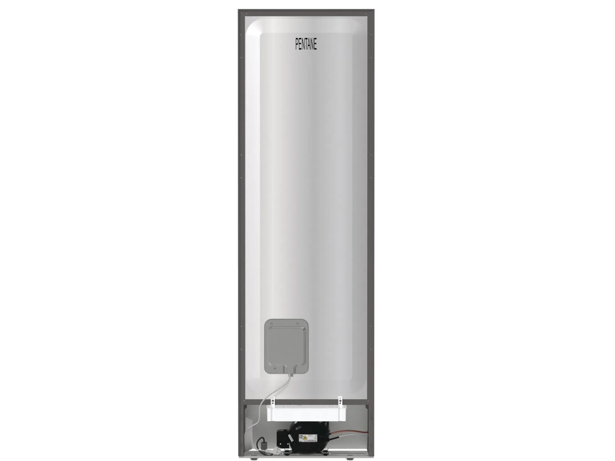 Gorenje NRK6202ES4 - Køleskab/fryser - bund-fryser - bredde: 60 cm - dybde: 59.2 cm - højde: 200 cm - 331 liter - Klasse E - struktureret grå metallisk
