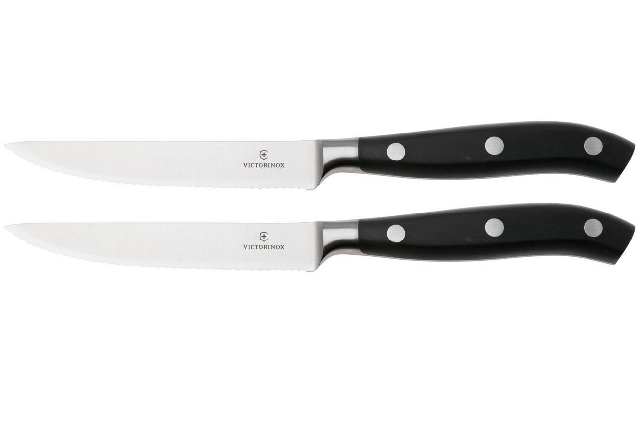 Victorinox Grand Maître Steak Knife Set 7.7242.2W, 2-delige messenset, POM, Wavy, 12 cm