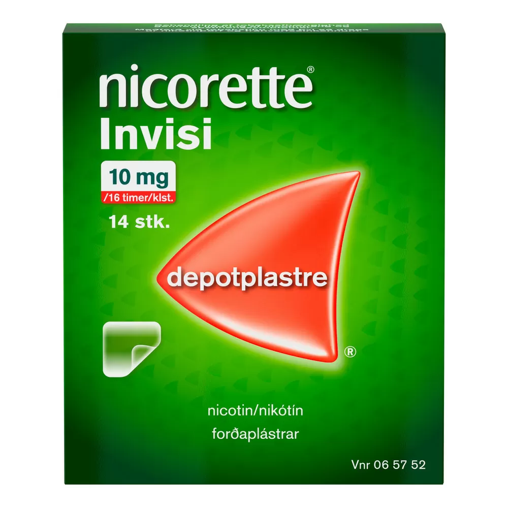 Nicorette Nikotin Invisi Plaster - 10mg/16t - 14 stk.