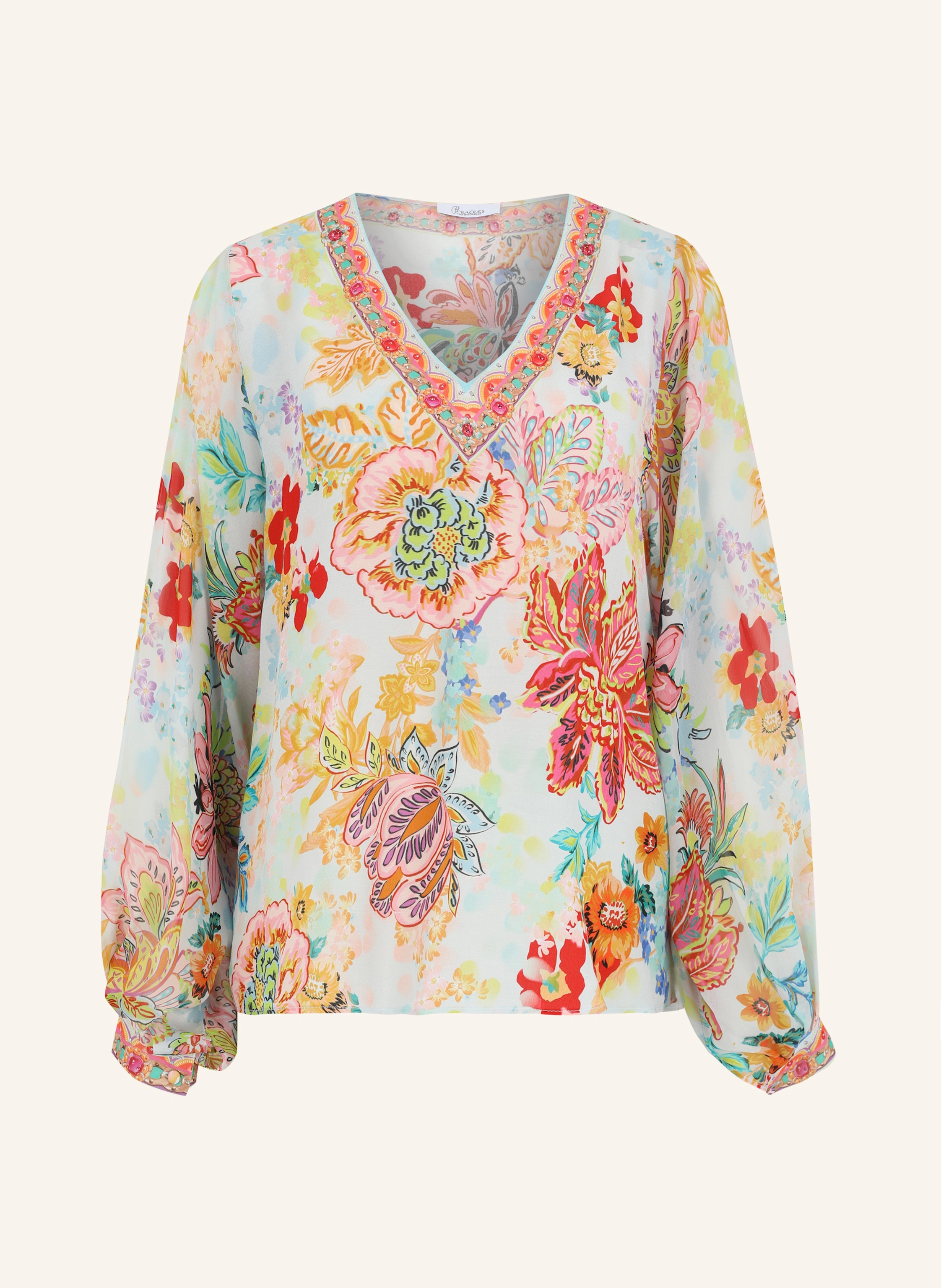 Princess GOES HOLLYWOOD Bluse mit Schmucksteinen
