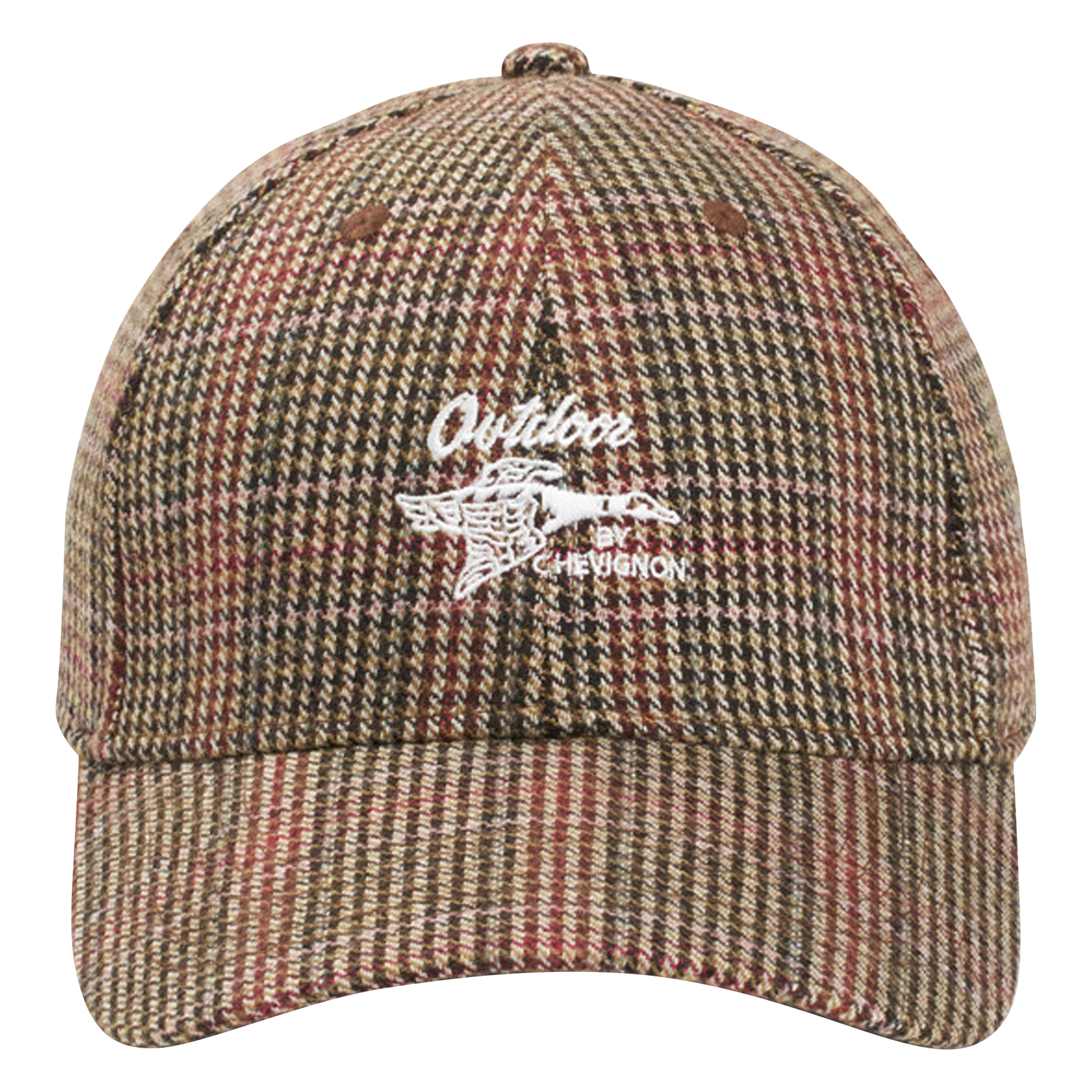 OUTDOOR - Casquette Motif Prince de Galles | Gris