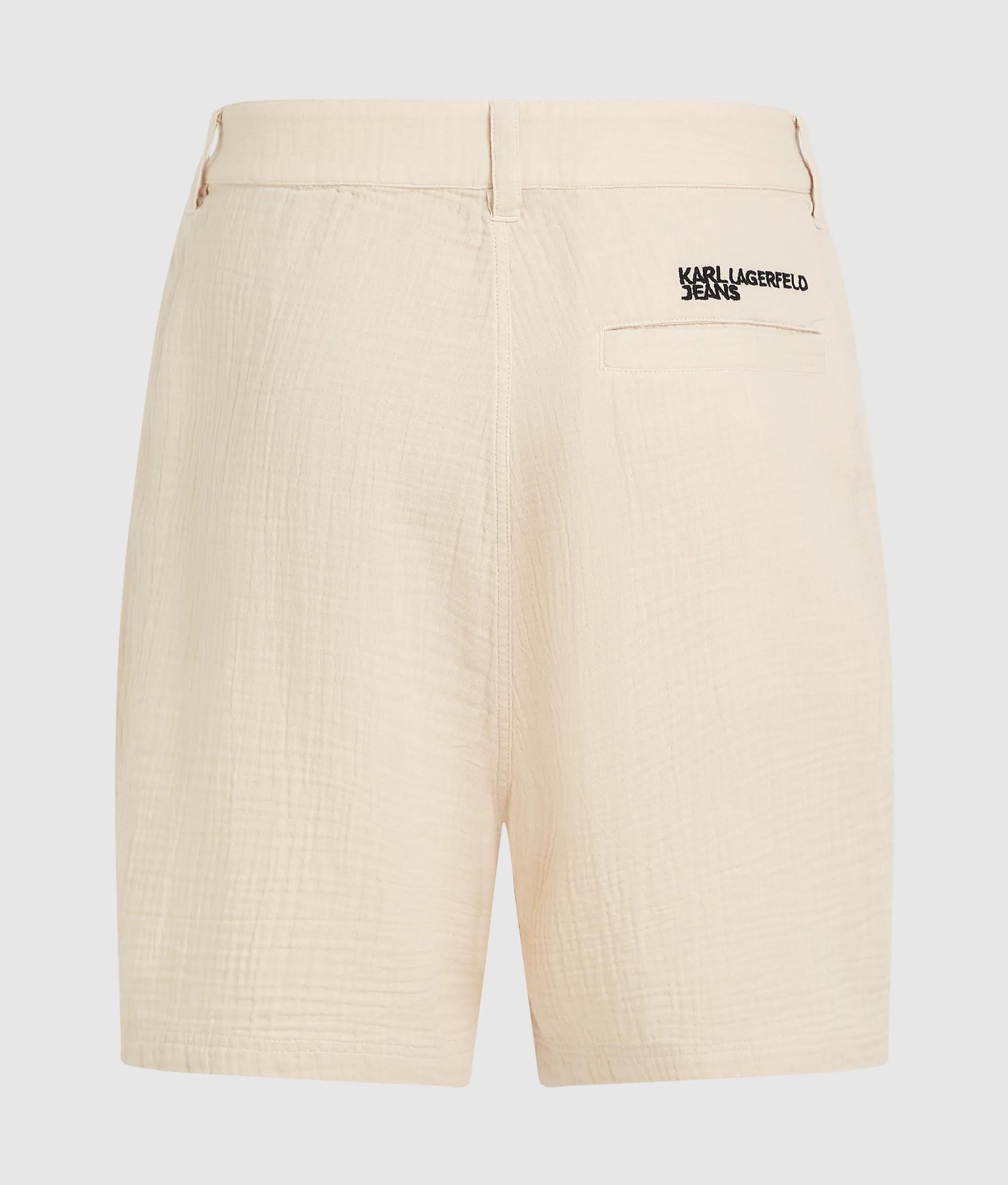 Gekreukte korte broek