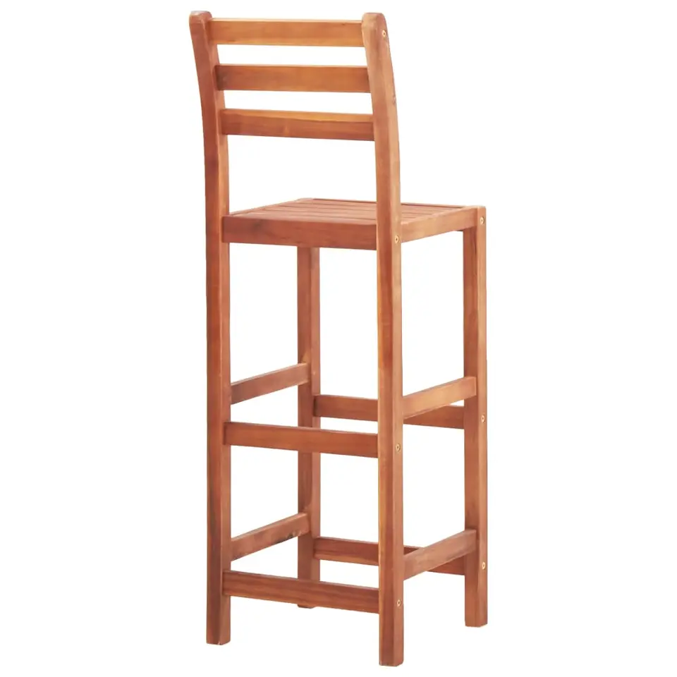 vidaXL - Barkruk - Bruin - Hout - 2 stuks