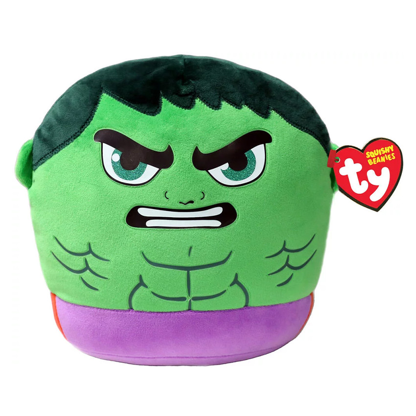 Coussin peluche Squish a Boos Marvel 20 cm Hulk