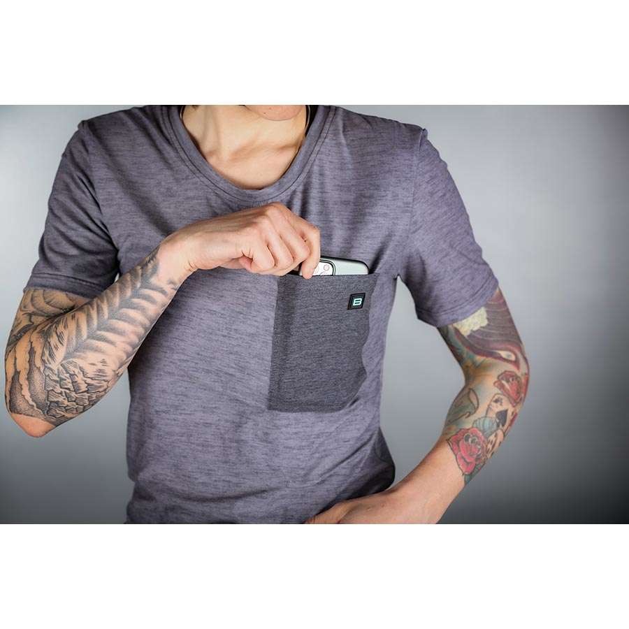 Biehler Gravel Fietsshirt Korte Mouwen Grijs/Melange Dames