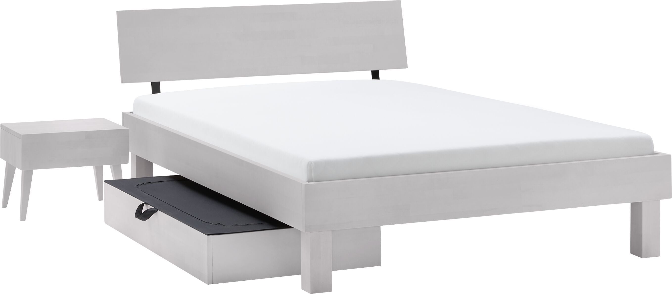 CARA Bett - Buche weiss / B: 120.0 cm x T: 200.0 cm