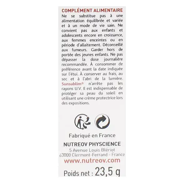 Nutreov Physcience Sunsublim Tanning Age Expert 28 cápsulas