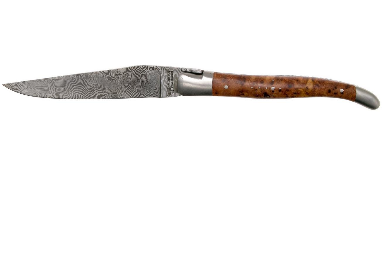 Laguiole en Aubrac 12 cm Balbach damast, Thuya wood L0212THI/FDBB1 Laguiolemes