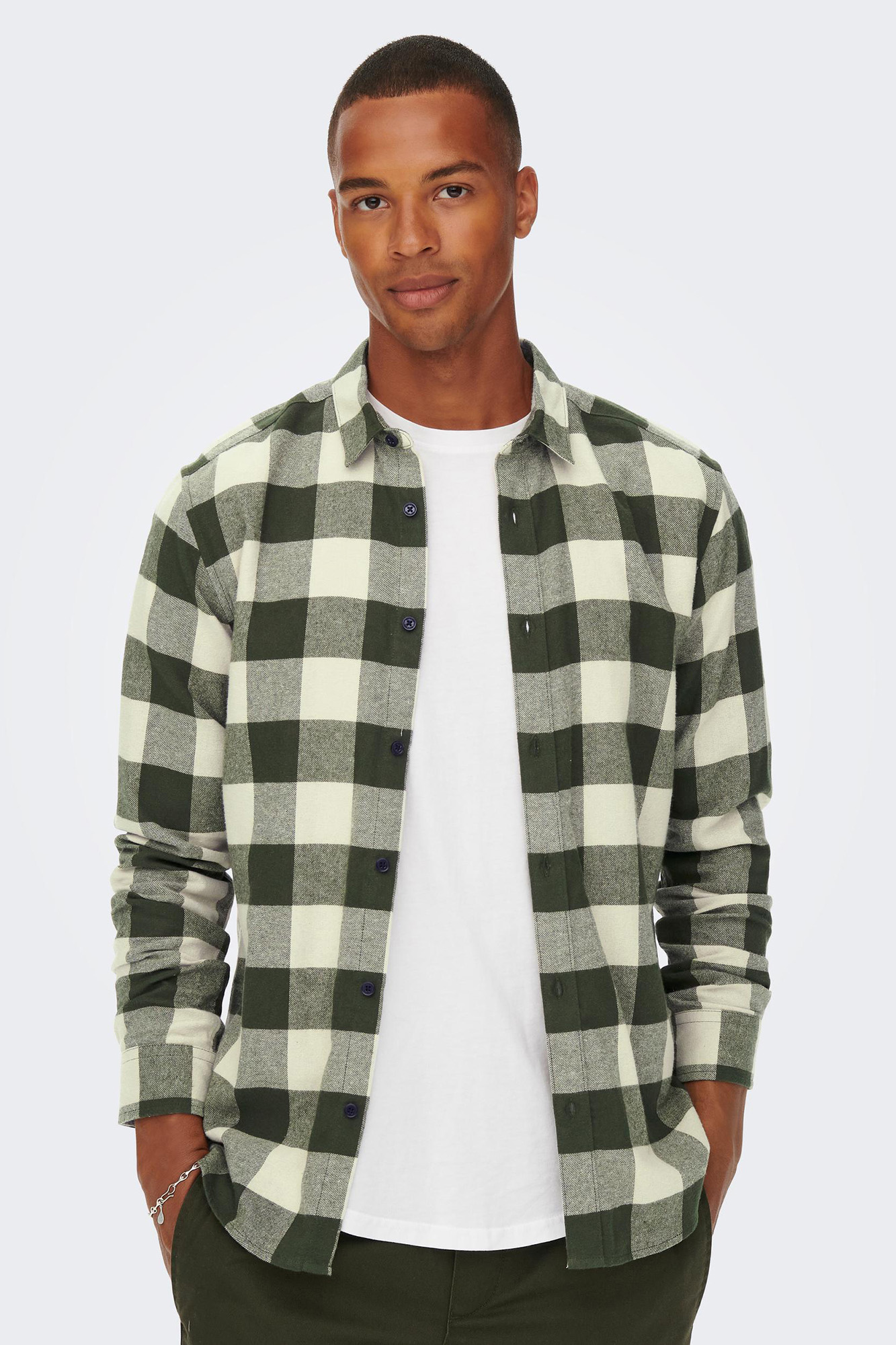 Camisa com estampa xadrez