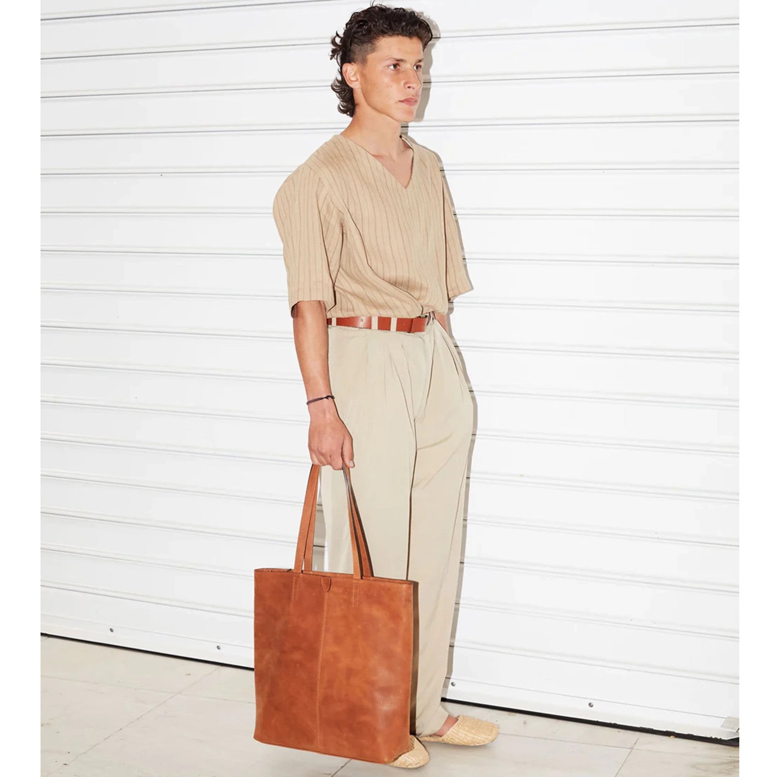 Tote Bag ZIP Brown