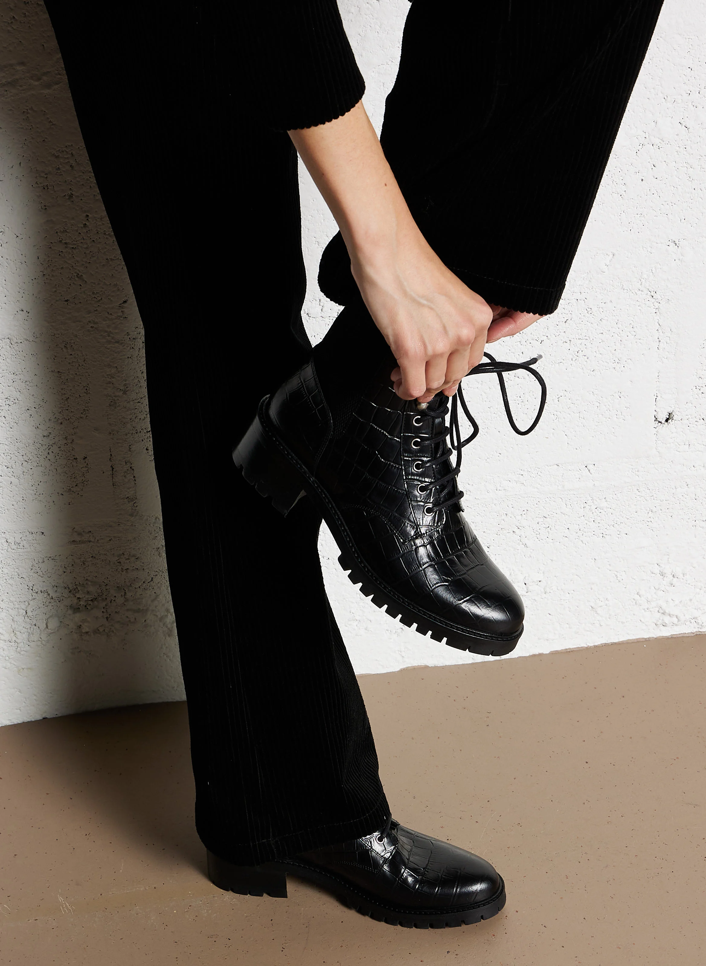 AZELIE - Boots en cuir | Noir