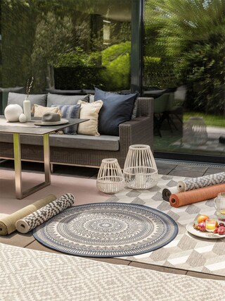 benuta nest Teppich METRO 160 x 230 m grau