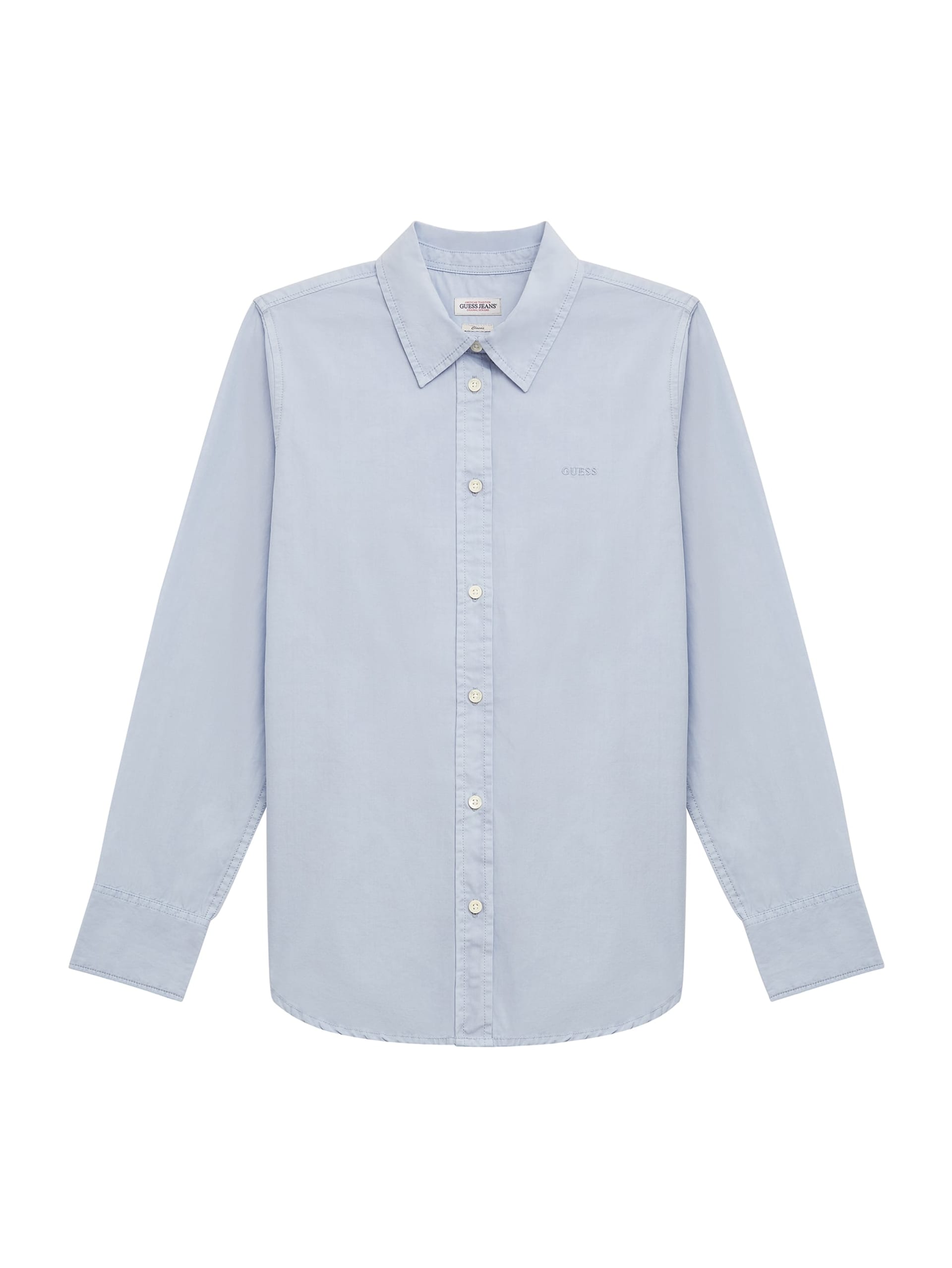 Camisa de manga comprida oversized com bolso
