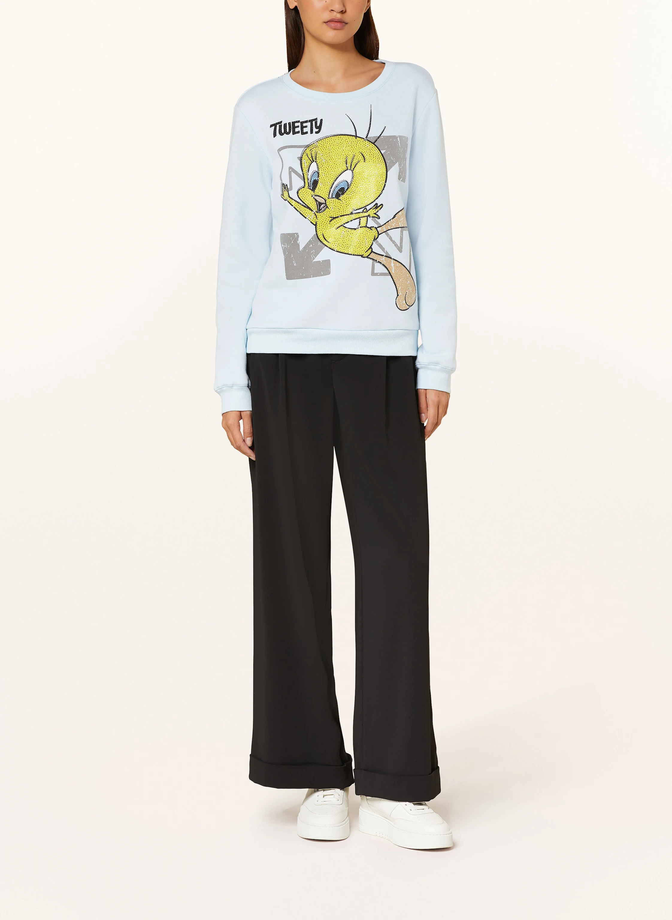 FrogBox Sweatshirt mit Schmucksteinen