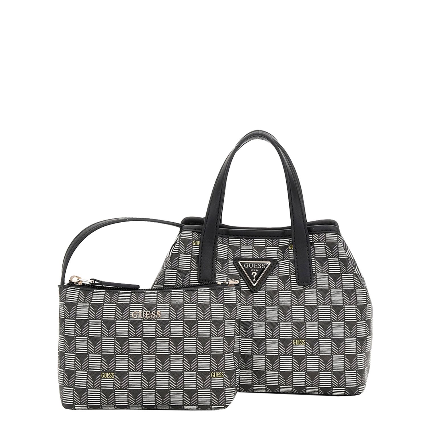 Guess G Wave Mini Tote black logo